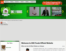 Tablet Screenshot of dkefoods.com